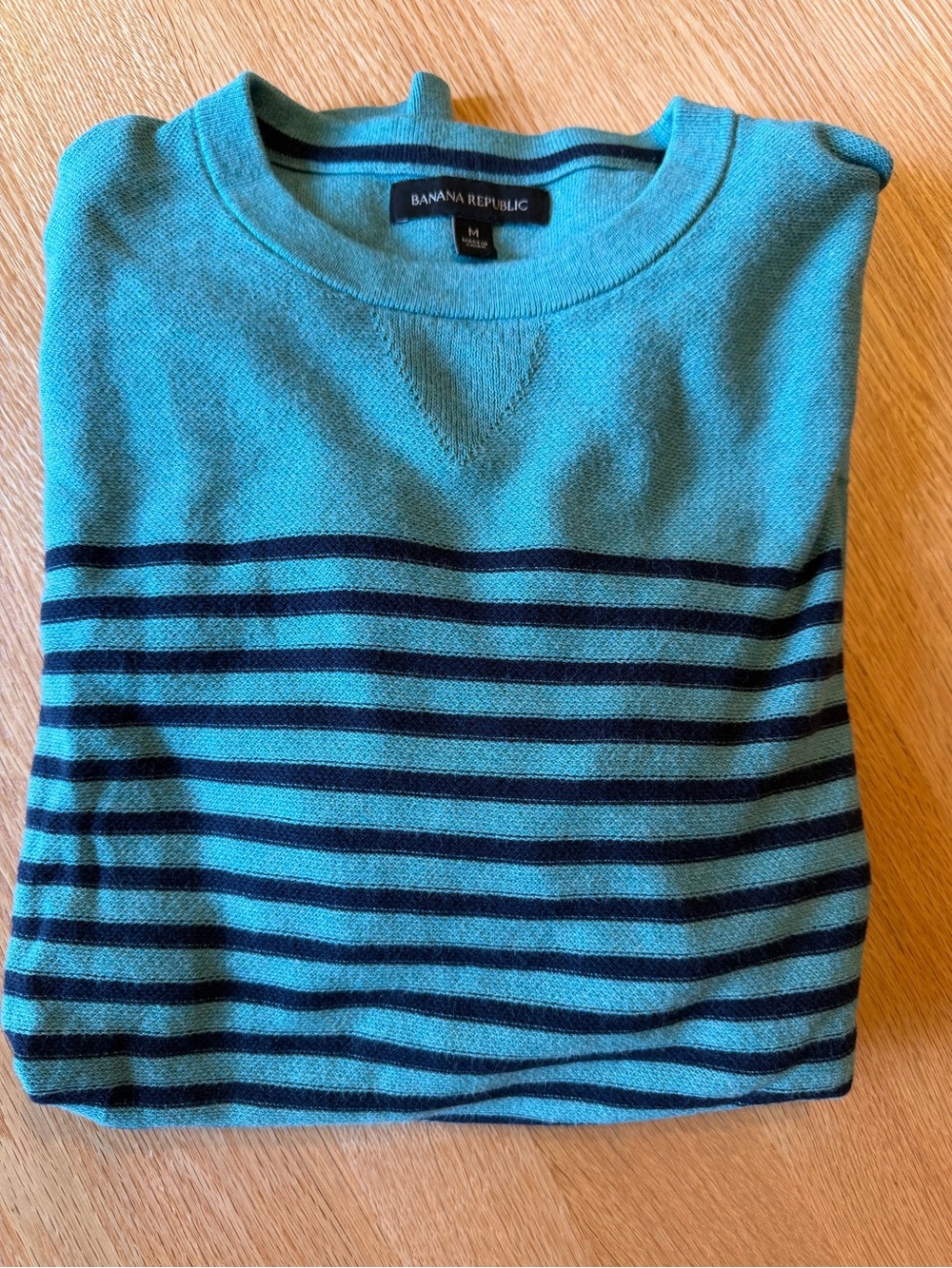 Tiffany Blue Men's Crewneck Sweater Bananna Republic M! EUC